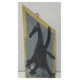 MoseT bird painting on board