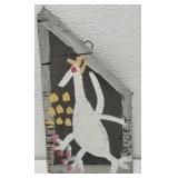 MoseT bird painting on board