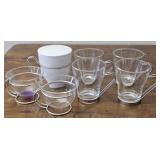 7 pc Mono Germany Tea Glass & Glass Cups