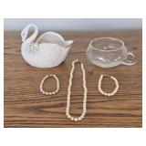 10k & 14k Pearl Jewelry & Ceramics