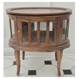 Stunning Bevelled Edge Glass Serving Cabinet