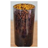 Brown Speckled World Market Glass Vase