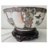 Vintage Japanese champlevï¿½ and cloisonnï¿½ bronze