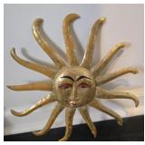 Plastic sun wall decor