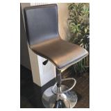 Black Modern Sleek Style Bar Stool Chair