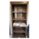 Wooden 5 shelf cabinet TITLE NOT INCLUDED