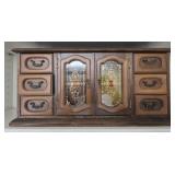 Vintage wood jewelry box