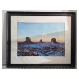 Framed signed photograph