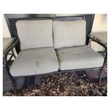 Metal 2 seater outdoor chair