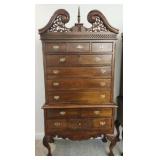 Chippendale style mahogany highboy chest of