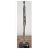 Tall Slim Metal Folk Statue Base is Damaged