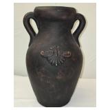 Heavy Decorative Handled Vase