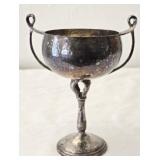 India Made Silverplated Double Handle Goblet