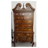 Chippendale style mahogany highboy chest of