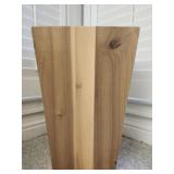 Soild wooden trash can