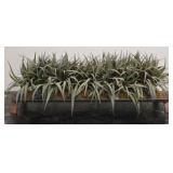 Decorative Faux Plant & Metal Base