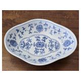 Blue & White Floral Decorative Ceramic Bowl