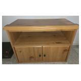 Faux wood side table