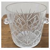HUGE Hand Cut Lead Crystal Ice Bucket POLAND