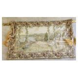 European jacquard woven wall tapestry featuring a