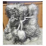 Colin Stuart Ladies Fur Boots Size 6