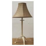 off white metal table lamp