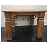 Vintage traditional oak end or side table