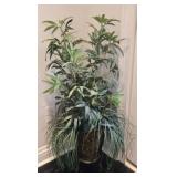 Metal Base Decorative Faux Plant