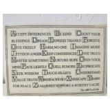 " ABCs of Life " decorative plaque designed by