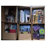 Lot of 6 boxes of books
