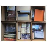Lot of 6 boxes of books