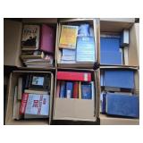 6 boxes of books