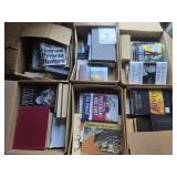 Lot of 6 boxes of books