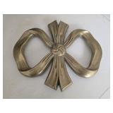 Brass footed decor