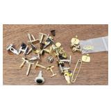 Estate lot of misc cuff links and more