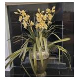 Large Decorative Vase w Faux Floral