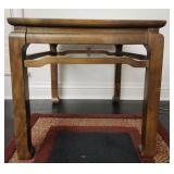 Chinese Chippendale-style solid wood end table