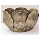 Large Brass Sea Shell Centerpiece