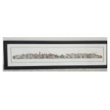 Framed Leonard Weber print of a townscape
