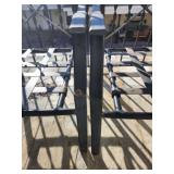 2 metal black outdoor chairs