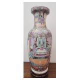 Large Asian style vase with stand