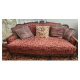 Beautiful Antique French style red color settee