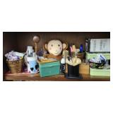 Shelf lot of office supplies & more