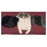 Lot of 3 faux fur XS
