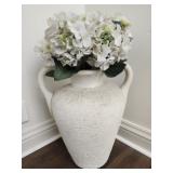 Grove Vase with faux flowers