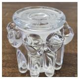 Heavy Clear Glass Piece with Lid