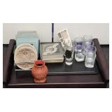 Household items w shot glasses coasters & more