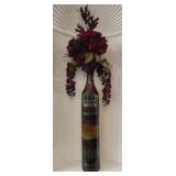 Large decorative faux plant vase