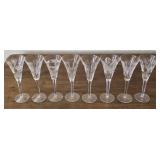 Set of 8 Waterford Crystal Stemmed Glasses
