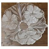 Large Crystal Floral Bowl